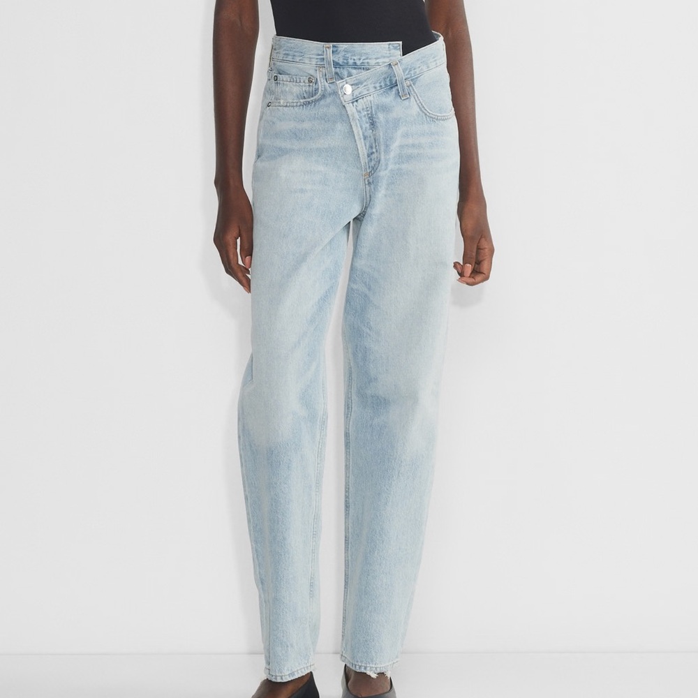 Agolde Criss Cross Light Blue Jeans